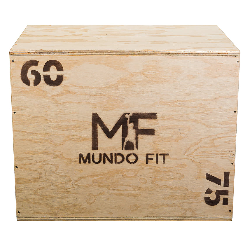 Cajón Pliométrico Mundofit 75x60x50cm Ejercicios Crossfit Gym