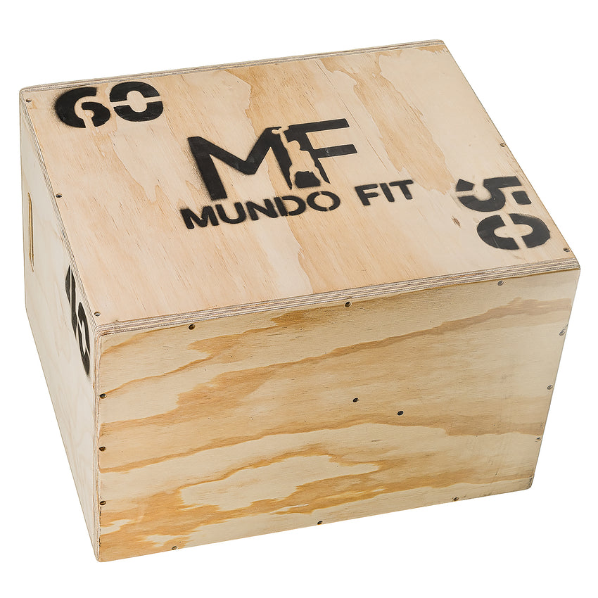 Cajón Pliométrico Mundofit 60x50x40cm Para Ejercicios Crossfit Gym