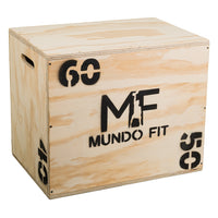 Cajón Pliométrico Mundofit 60x50x40cm Para Ejercicios Crossfit Gym