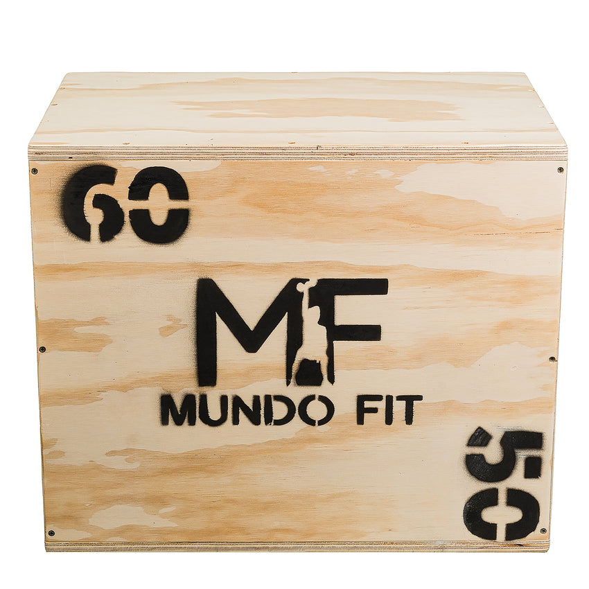 Cajón Pliométrico Mundofit 60x50x40cm Para Ejercicios Crossfit Gym