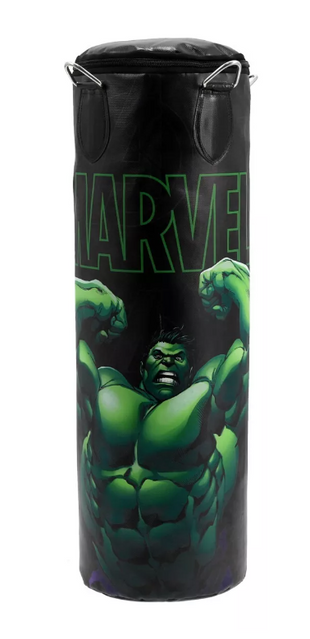 Saco De Boxeo Para Niño Pu Hulk Marvel 75cm De Largo