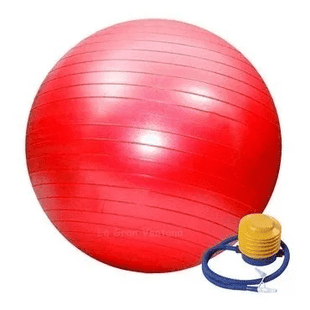 Pelota Pilates 75cm + Inflador + Caja