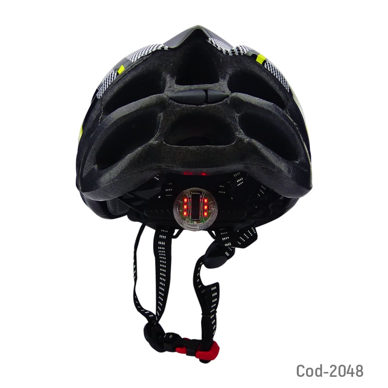 Casco Regulable Cronus Usa Con Luz Trasera Bicicleta Mtb