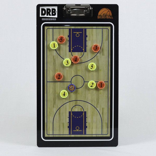 Tablero Táctico De Basketball Para Técnico Magnético Drb