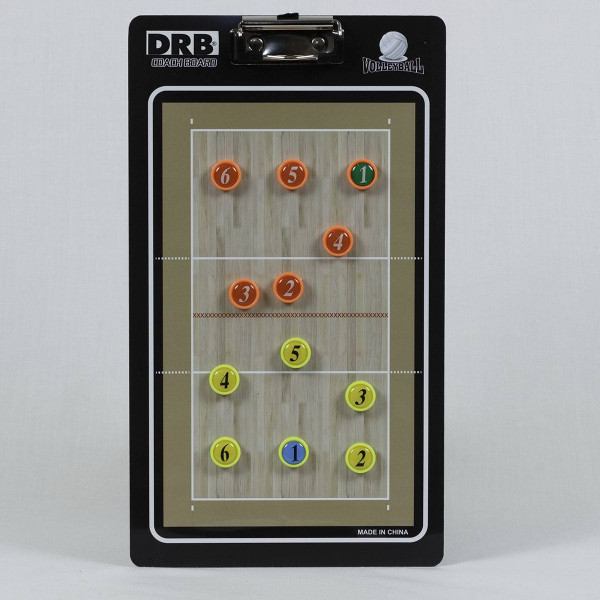 Tablero Táctico De Voleyball Para Técnico Magnético Drb