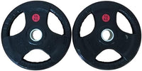 Disco Olímpico De 15kg Con Agarres Para Sentadillas Y Barra