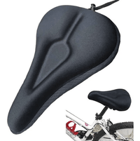 Cubre Asiento De Gel Para Bicicleta Tamaño Grande Ajustable