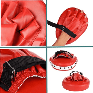 Par Guantes Patadas Golpes Karate Guantes Cojín Punzonado