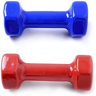 Par Mancuernas 1kg Goma Vinílica Ejercicio Fitness Yoga Gym