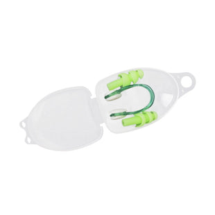 Set Natación Tapón Oídos + Nariz + Caja Plastica Portable