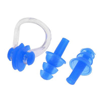 Set Natación Tapón Oídos + Nariz + Caja Plastica Portable