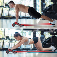 Rueda Abdominal Con Elasticos Fitness Training 3 En 1