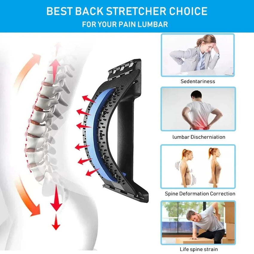 Corrector Lumbar Y Estiramiento Para Aliviar Del Dolor Magi