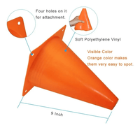 Conos De Entrenamiento Tráfico De Plástico Multicolor 30cm