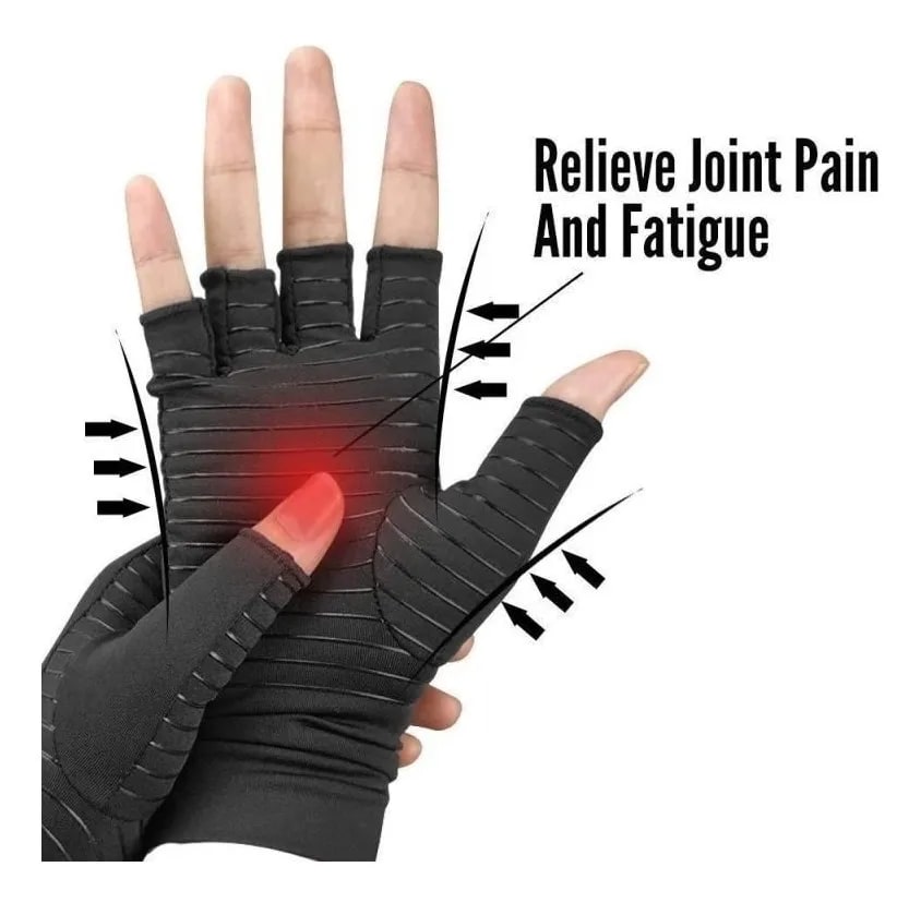 Guantes Compresión Cobre Túnel Carpiano Calma Dolor Artritis