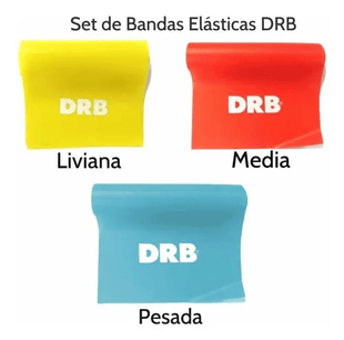 Set De 3 Bandas Elásticas De Ejercicios Multifuerzas Drb