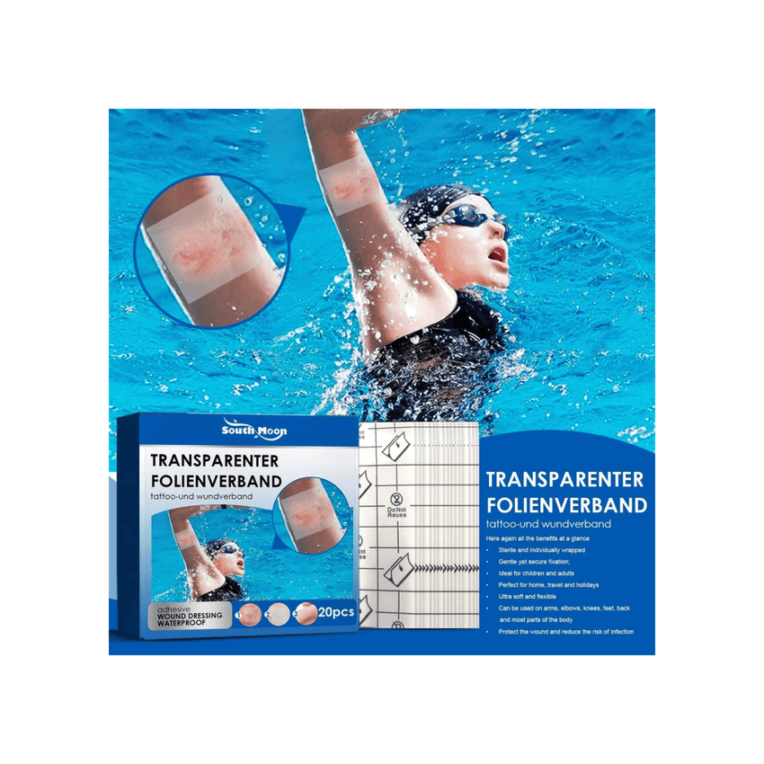 Set 10 Parches Invisibles Waterproof Para Heridas Protección