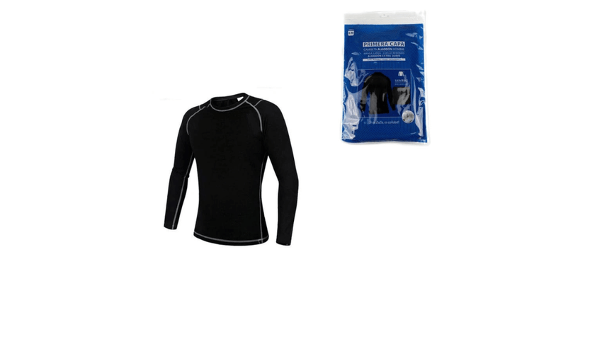 Camiseta Primera Capa Algodón Hipoalergénica Hombre Térmica