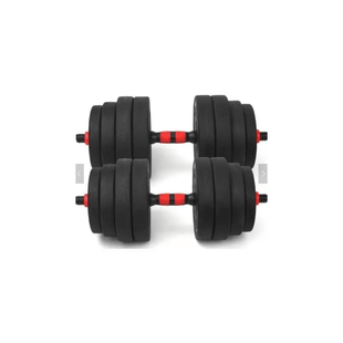 Kit De Pesas Ejercicio Mancuernas Juego De Pesas Goma 15kg