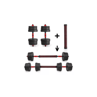 Kit De Pesas Ejercicio Mancuernas Juego De Pesas Goma 15kg