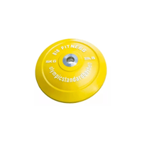 Disco Olímpico Bumper Amarillo 15kg Olymphus Para Carga