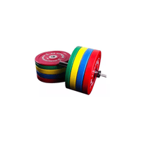 Disco Olímpico Bumper Amarillo 15kg Olymphus Para Carga