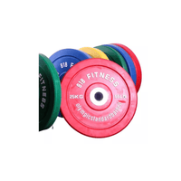 Disco Olímpico Bumper Amarillo 15kg Olymphus Para Carga