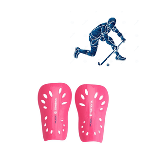 Canilleras Espinilleras Para Hockey Flick Simbra Fucsia