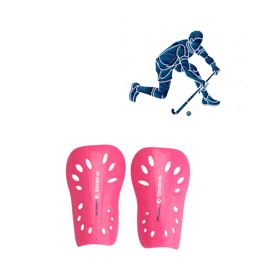 Canilleras Espinilleras Para Hockey Flick Simbra Fucsia