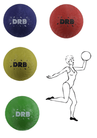 Balón De Goma Antideslizante Gimnasia Rítmica N°7 Drb 18cm