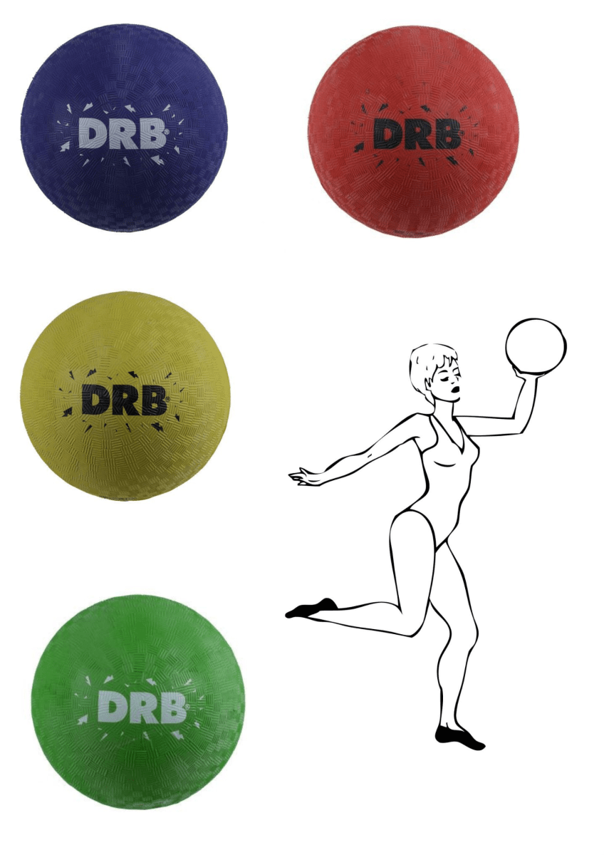 Balón De Goma Antideslizante Gimnasia Rítmica N°7 Drb 18cm