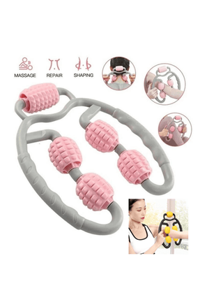 Rodillo De Masaje De Yoga En Forma De U 8 Rueda