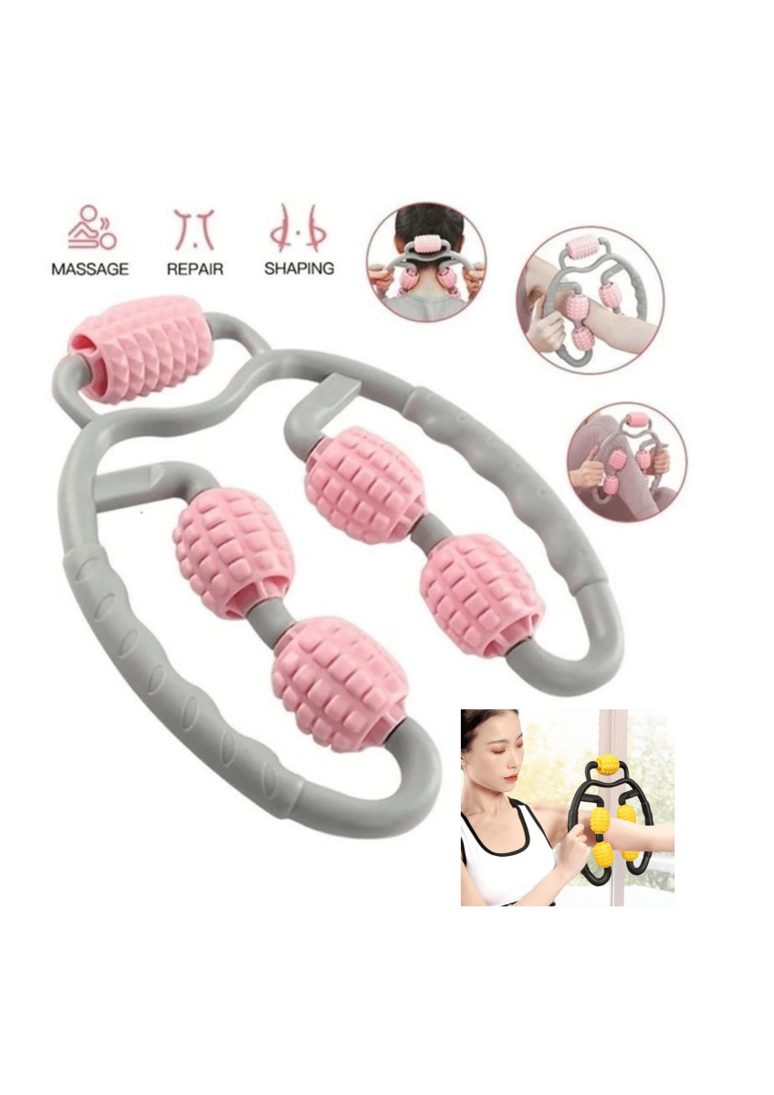 Rodillo De Masaje De Yoga En Forma De U 8 Rueda