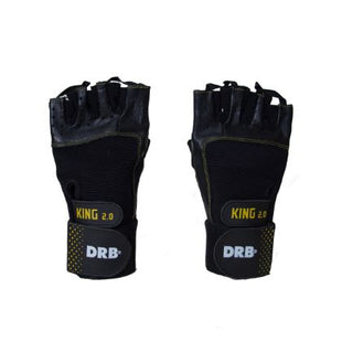 Guantes King Drb Cuero Con Muñequera Para Pesa Gym Crossfit