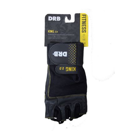Guantes King Drb Cuero Con Muñequera Para Pesa Gym Crossfit