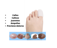 Par De Protector Dedo Pulgar Dedal Para Pie Gel Suave