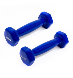 Par Mancuernas 0.5kg Goma Vinílica Ejercicio Fitness Yoga Gym