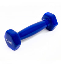Par Mancuernas 1kg Goma Vinílica Ejercicio Fitness Yoga Gym