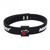 Pulseras Silicona Equipos Favoritos De La Nba Ajustables