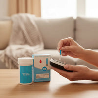 Glucómetro Digital con 50 Tiras Reactivas para Medir Glucosa en Sangre