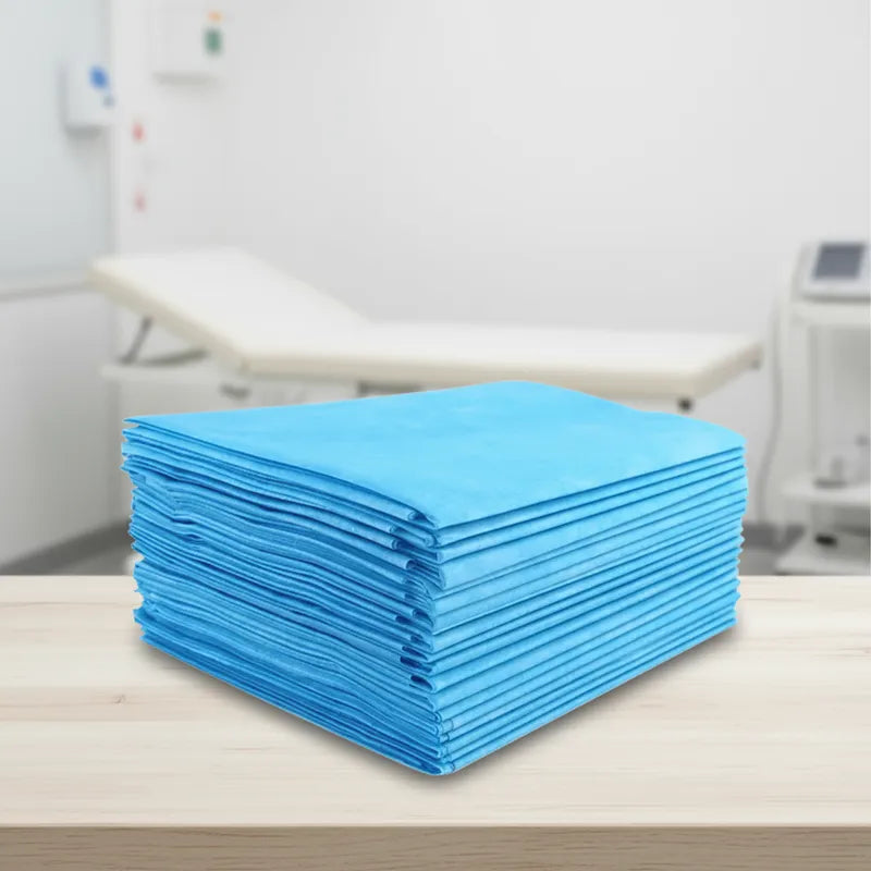 Sábanas Desechables para Camilla Médica No Tejidas Azul 50Unidades