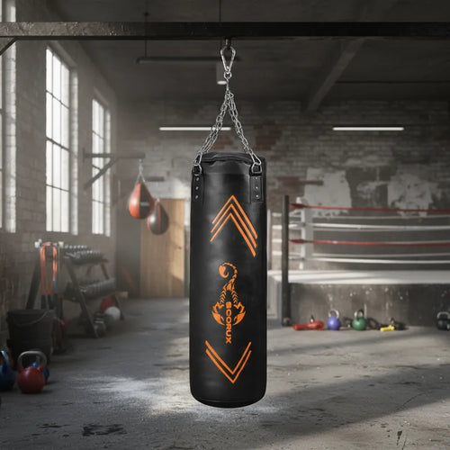 Saco De Boxeo Ufc, 120cm De Boxeo Con Relleno Scorpux Pro