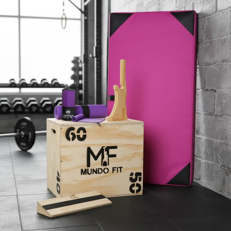 Cajón Pliometrico 60x50cm+toallon+talonera+totem+colchoneta