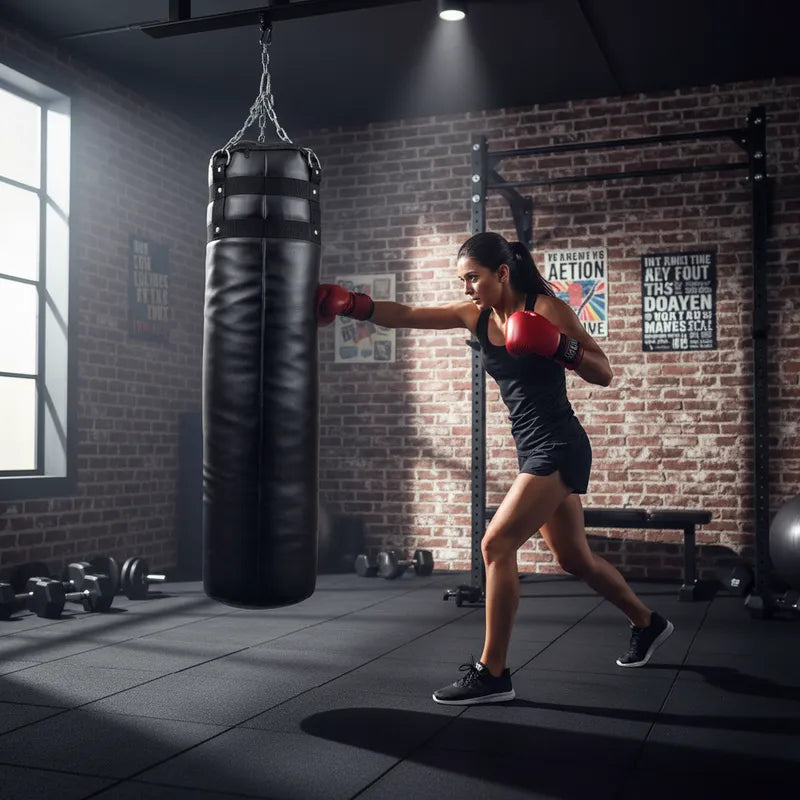 Saco De Boxeo Ufc, 120cm De Boxeo Con Relleno De Aserrín