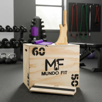 Cajón Pliometrico 60x50cm+toallon+talonera+jack De Carga Gym