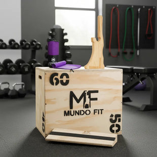 Cajón Pliometrico 60x50cm+toallon+talonera+jack De Carga Gym